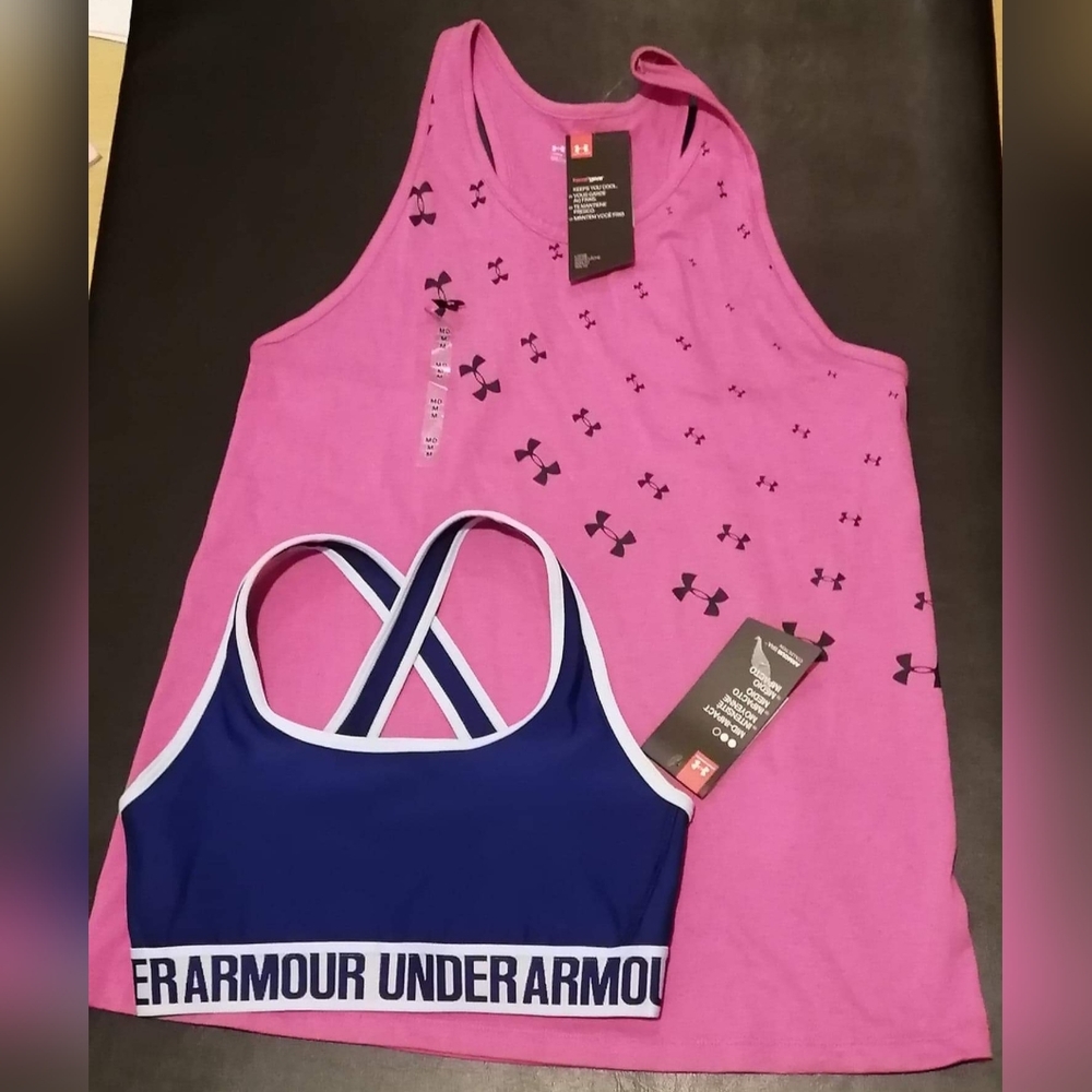 Under armour tank sports bra new